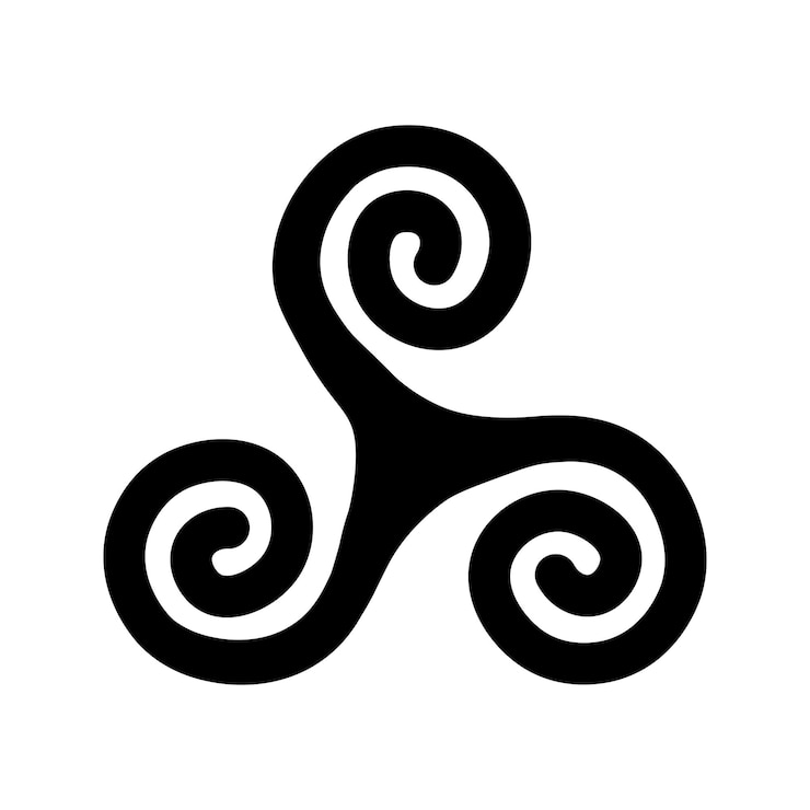 La spirale celtique est un symbole religieux et spirituel mystique.