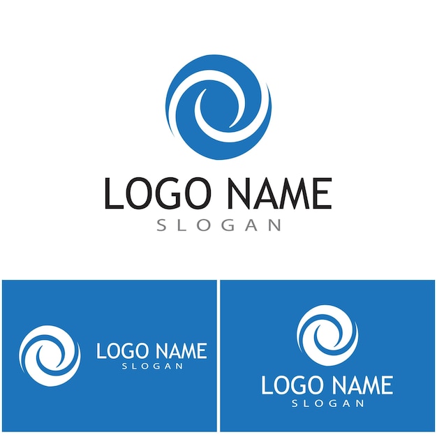 Spirale Logo Template Vecteur Symbole Nature