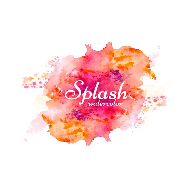 Splash aquarelle coloré abstrait