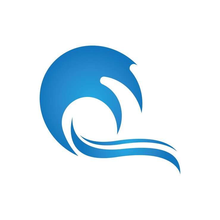 Vecteur splash eau vague plage logo et symbole vecteur