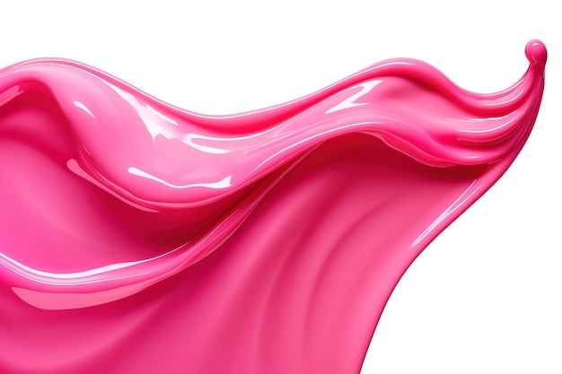 Splash De Fluide Rose épais Illustration 3d Rendu 3d