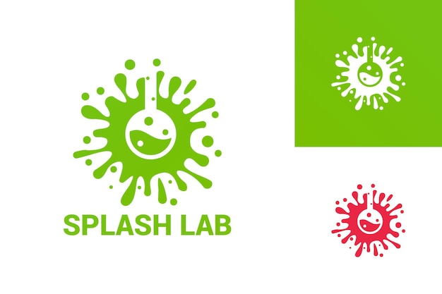 Splash Lab Logo Template Design Vecteur, Emblème, Design Concept, Symbole Créatif, Icône
