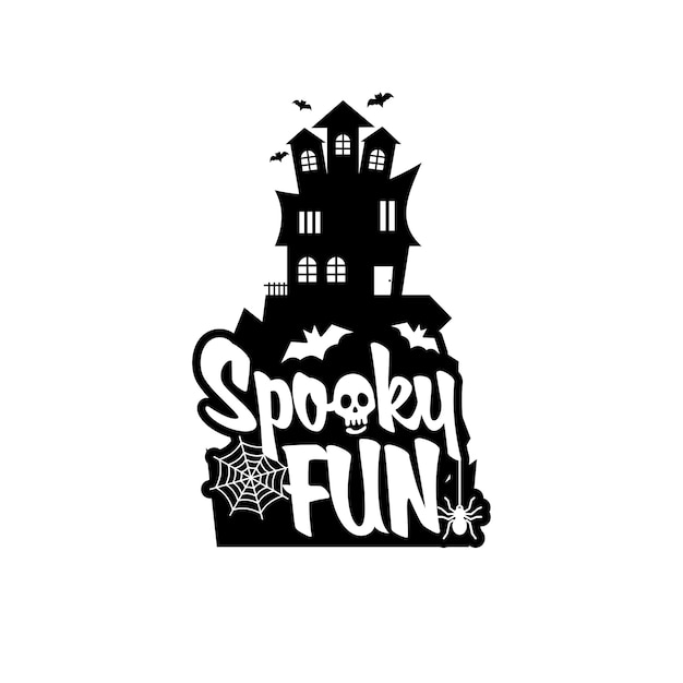 Spooky Fun Avec Le Vecteur De Conception De Typographie