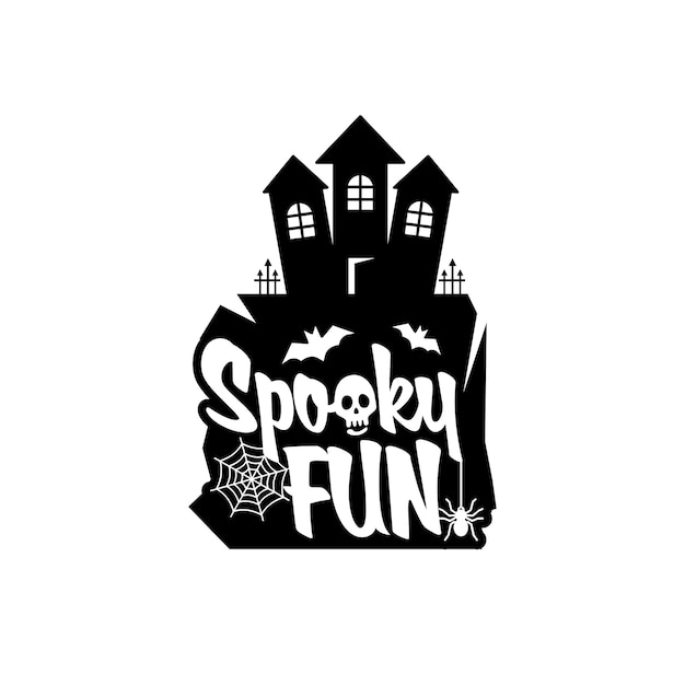 Spooky Fun Avec Le Vecteur De Conception De Typographie