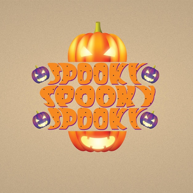 Vecteur spooky halloween clipart illustration design