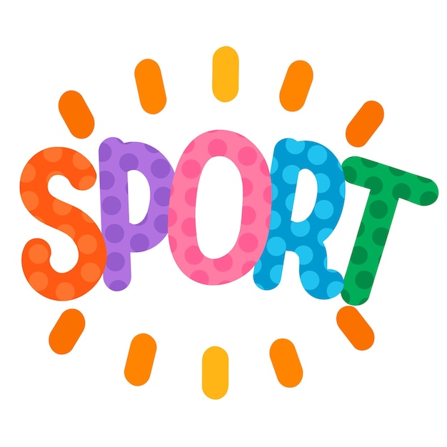 Sport De Lettrage Dessiné à La Main