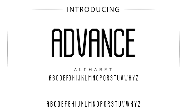 Sport Modern Italic Alphabet Font Typographie polices de style urbain pour la technologie logo de film numérique