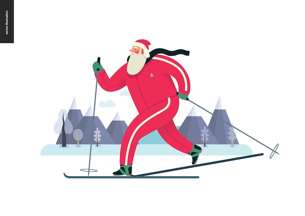 Sporting Santa, Ski D'hiver