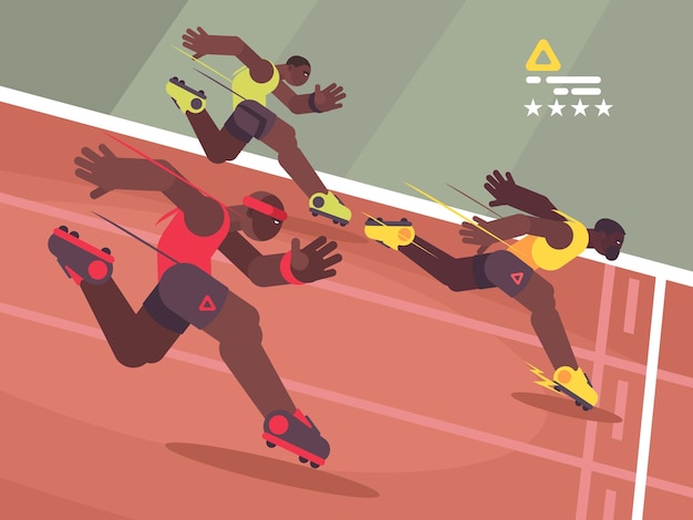 Sprint de compétition d'athlétisme