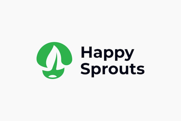 Sprout heureux logo premium