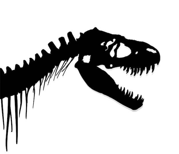 Le squelette d'un ancien grand dinosaure