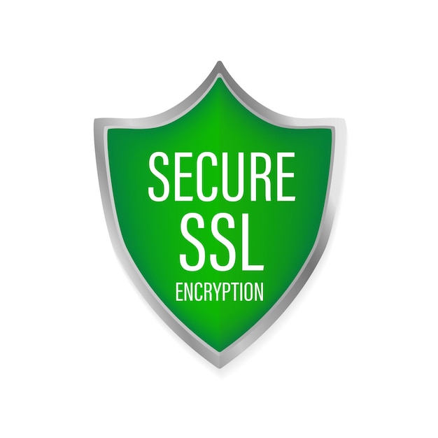 Ssl Sécurisé Sur Fond Blanc Vecteur D'icône De Protection Vecteur D'icône D'information Protection Des Données