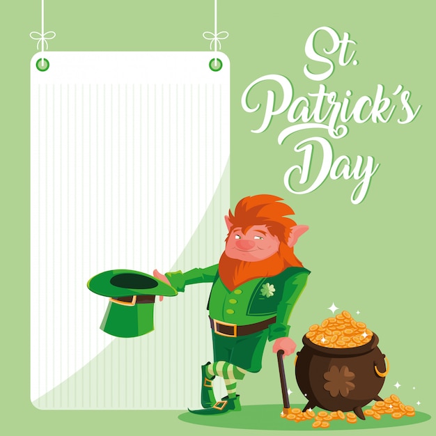 St Patrick Jour Avec Lutin Et Chaudron