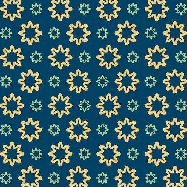 Star beau à la mode multicolore modèle répétitif conception d'illustration vectorielle