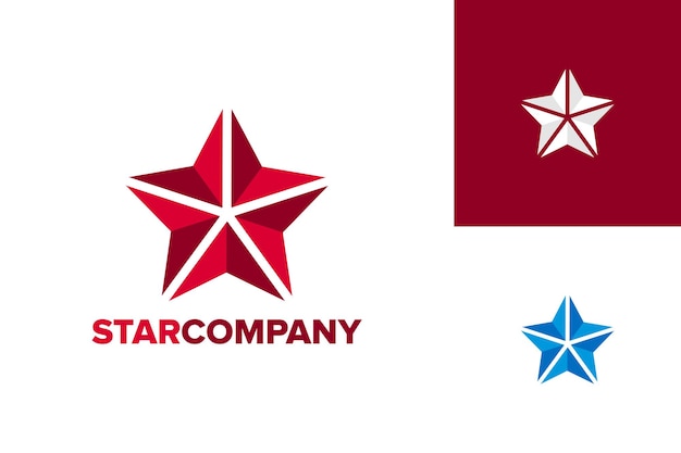 Star Company Logo Template Design vecteur, emblème, Design Concept, symbole créatif, icône