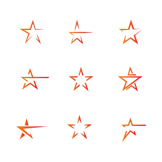 Star Logo Template Vector Icône Illustration Design