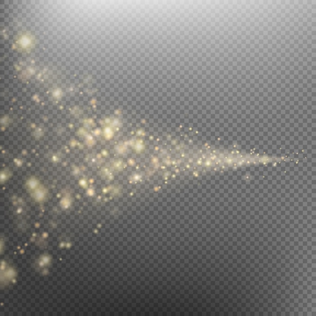 Stardust golden light