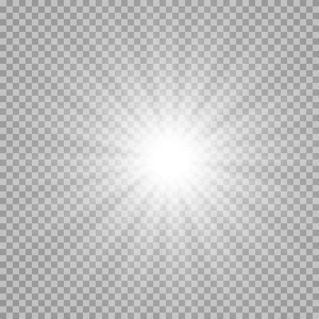 Vecteur starlight ou rayon de soleil, effet de lumière