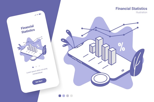 Les Statistiques Financières Proposent Des Applications Mobiles