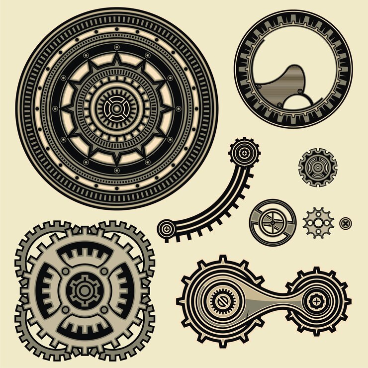 Vecteur steampunk ornement