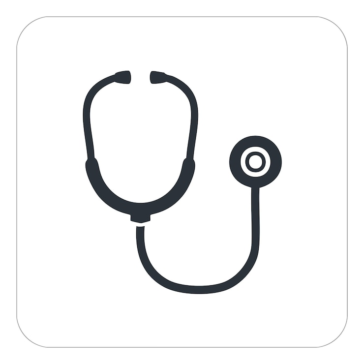 Vecteur un stéthoscope