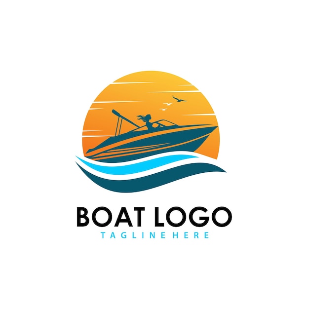 Stock De Vecteur De Logo De Bateau