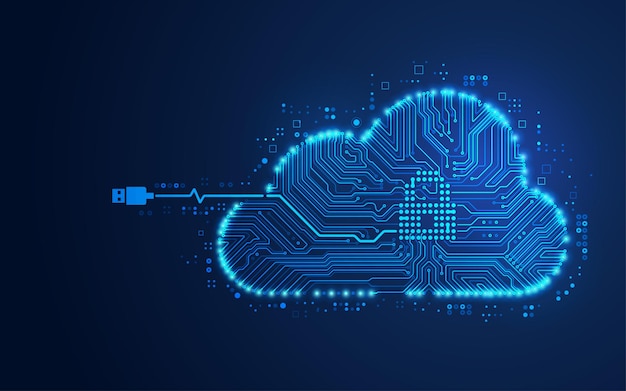 Vecteur stockage dans le nuage