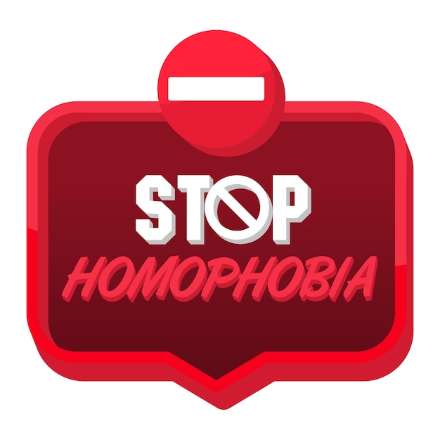 Stop Homophobia Concept Lgbt Pour Affiche