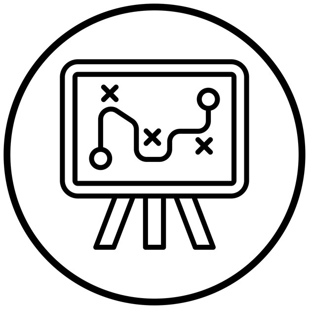 Stratégie de conception vectorielle Style d'icône