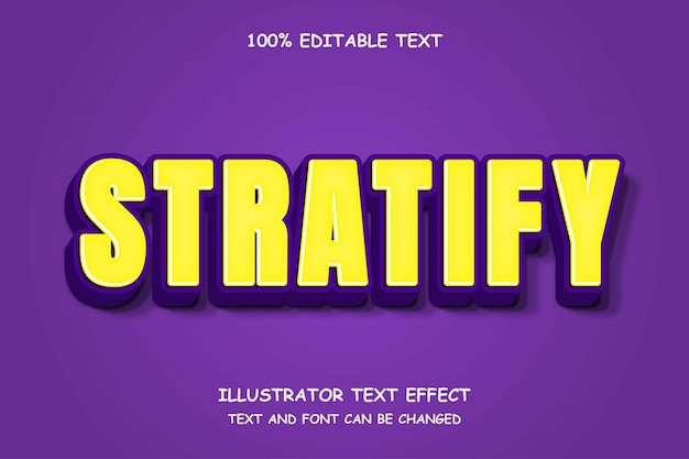 Stratifier, Style De Bande Dessinée Moderne Avec Effet De Texte Modifiable En 3d