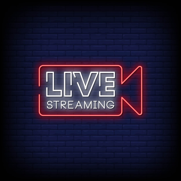 Streaming en direct Neon singboard