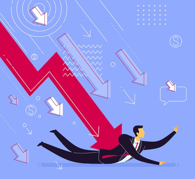 Vecteur le stress des faillites