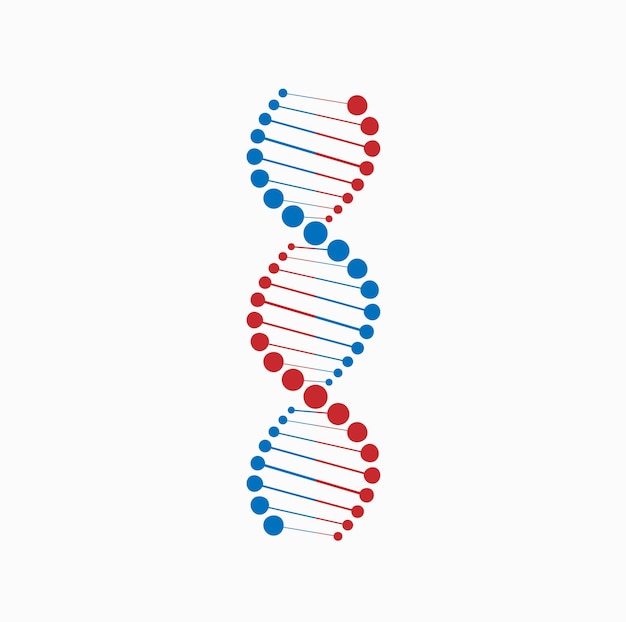 Structure de code de séquence numérique d'ADN avec le concept de science de lueur et l'arrière-plan de la nanotechnologie