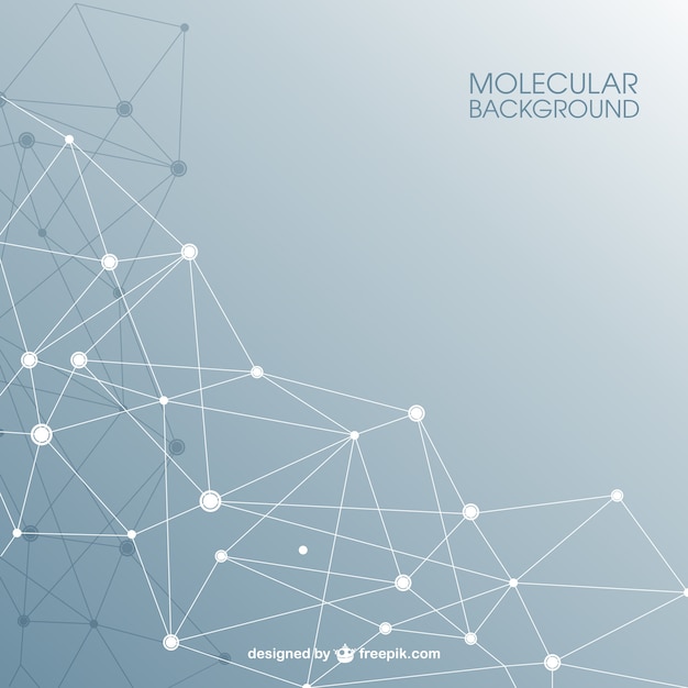 Vecteur structure moléculaire abstrait