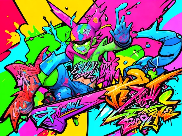 Style D'art Graffiti Vif