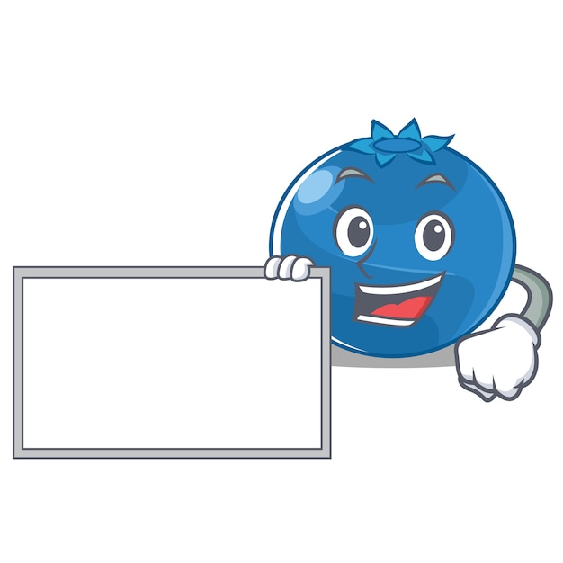 Avec le style de bande dessinée de caractère blueberry de Conseil