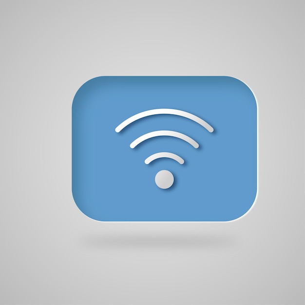 Style de bouton d'icône Wi-Fi