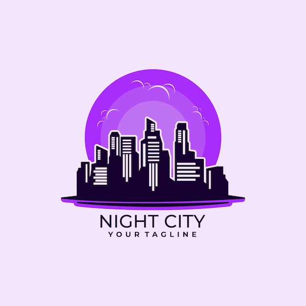 Style Classique De Ville De Nuit De Logo