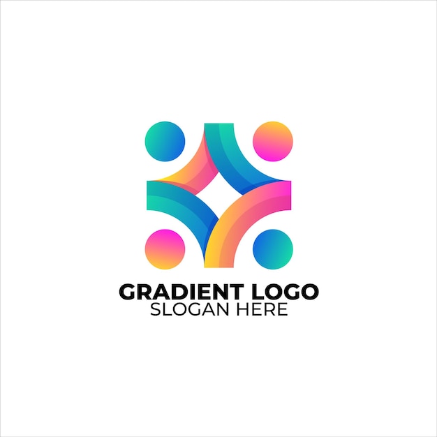 Style Coloré De Logo Dégradé