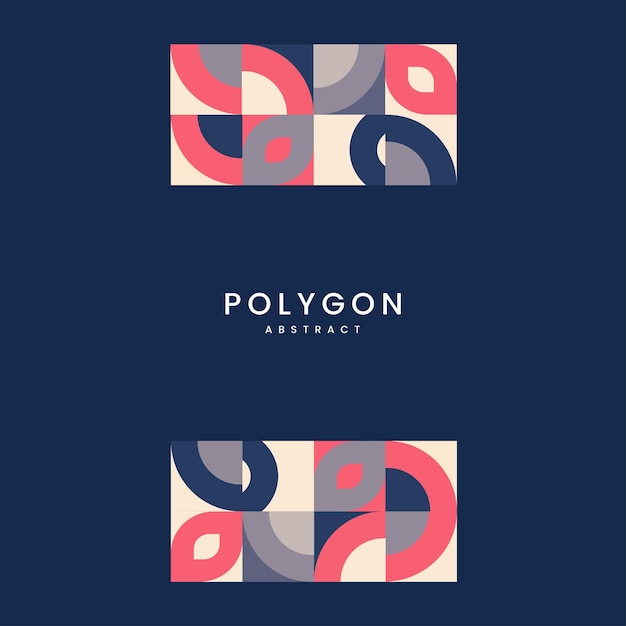 Style de composition de géométrie minimaliste dans la conception de texture de couleur mulita avec texte sur fond bleu