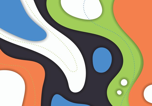 Style décoratif de modèle de conception colorée abstraite Arrière-plan de l'illustration de conception de modèle de chevauchement