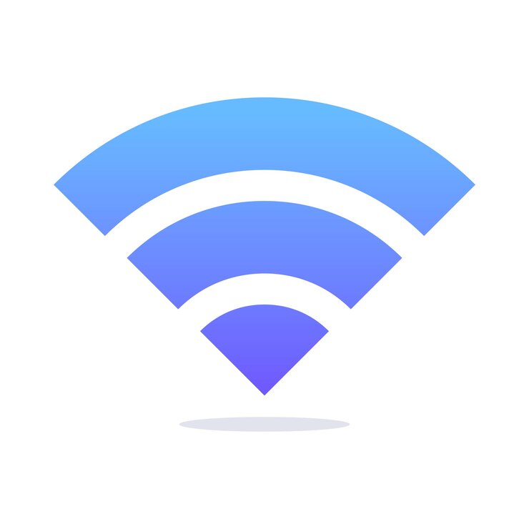 Vecteur style de dégradation du symbole wi-fi