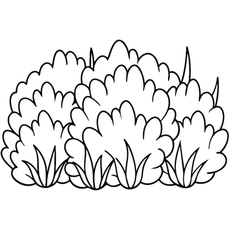 Vecteur le style de dessin animé bush pour les enfants