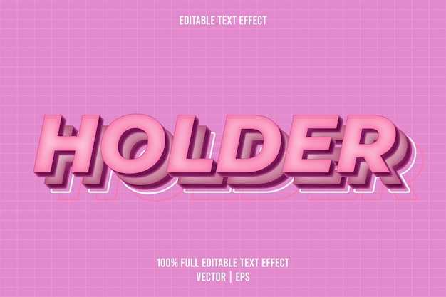Style de dessin animé d'effet de texte modifiable par le support