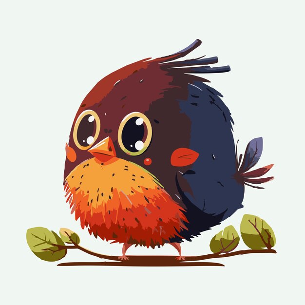 Style De Dessin Animé Mignon Vecteur Weaverbird