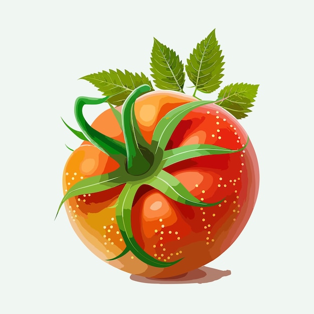 Style de dessin animé de vecteur mignon tomates