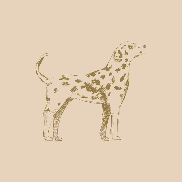 Style De Dessin D'illustration De Chien