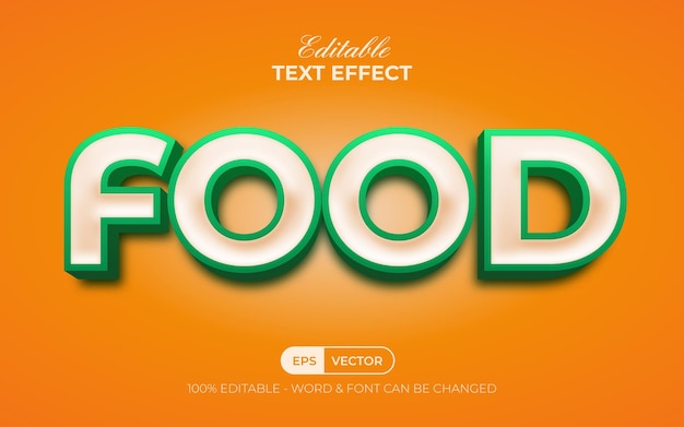 Style D'effet De Texte Alimentaire Effet De Texte Modifiable