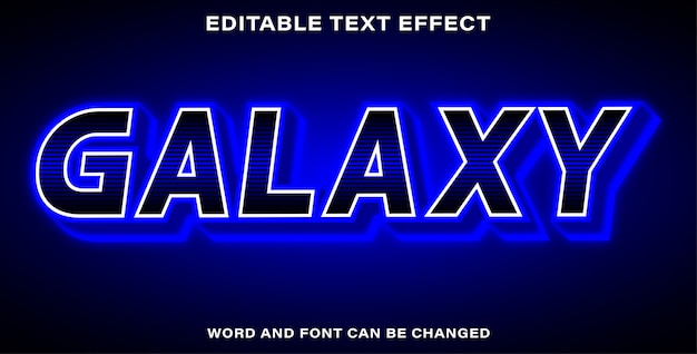 Style d'effet de texte Galaxy
