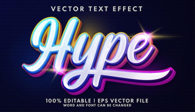 Style D'effet De Texte Hype Et Coloré